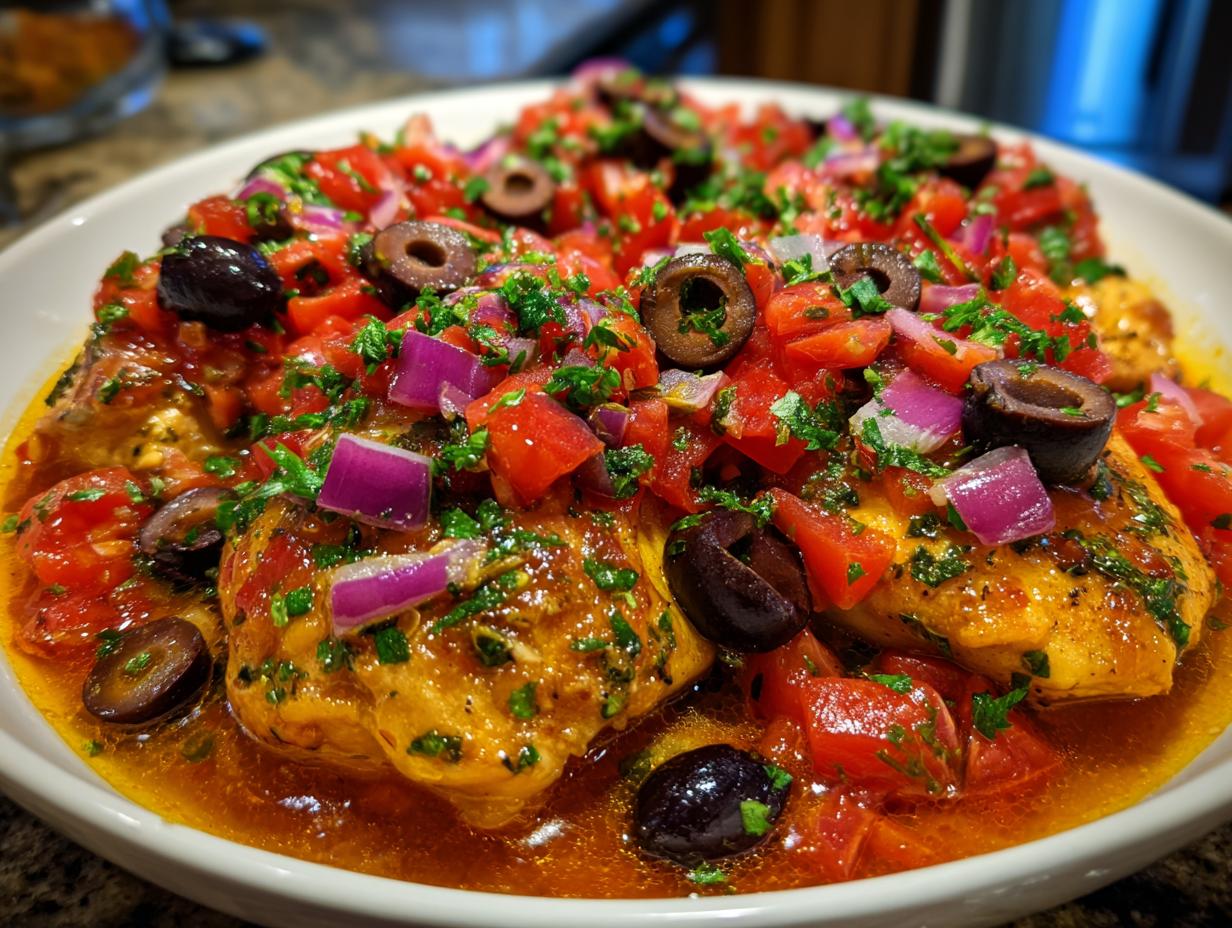 Slow Cooker Mediterranean Chicken