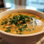 Vegan Garlic Chickpea Soup