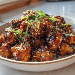 Vegan Sticky Sesame Chickpeas