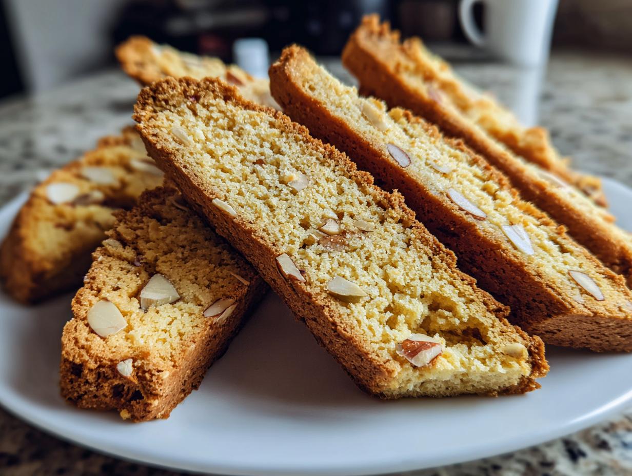 Almond Biscotti with Toasted Almonds