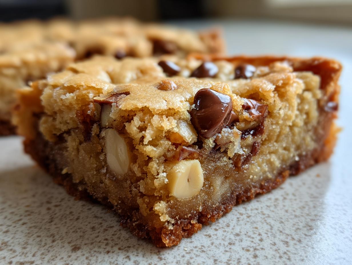 Easy chewy blondies