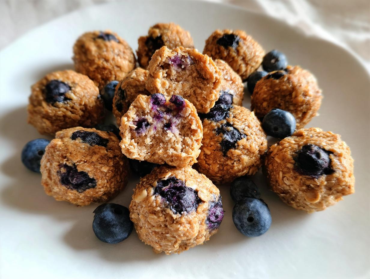 Blueberry Muffin Protein Bites