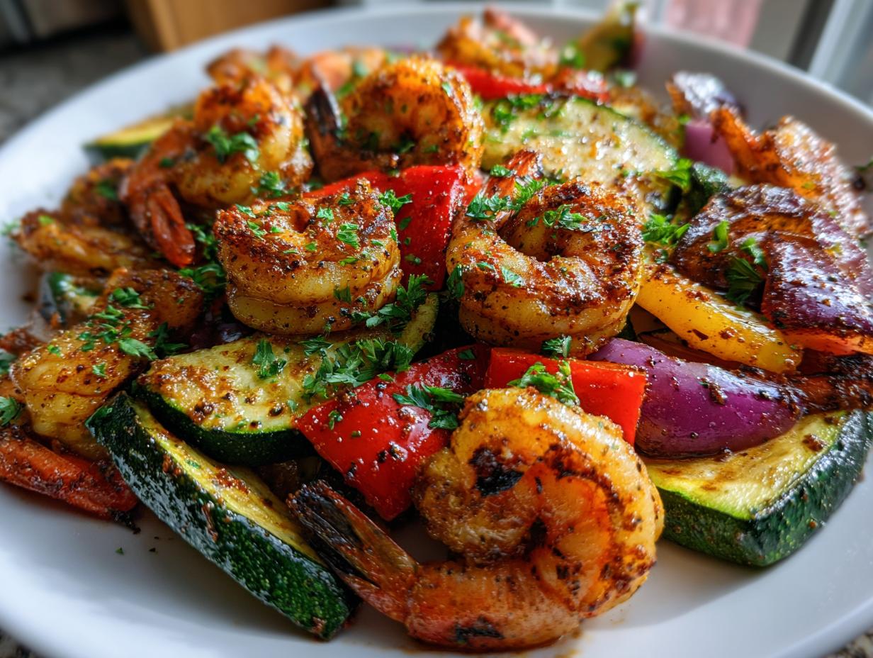 Cajun Shrimp and Vegetables Sheet Pan Meal