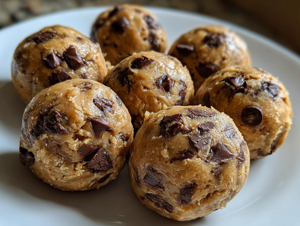 Chocolate Chip Cookie Dough Balls