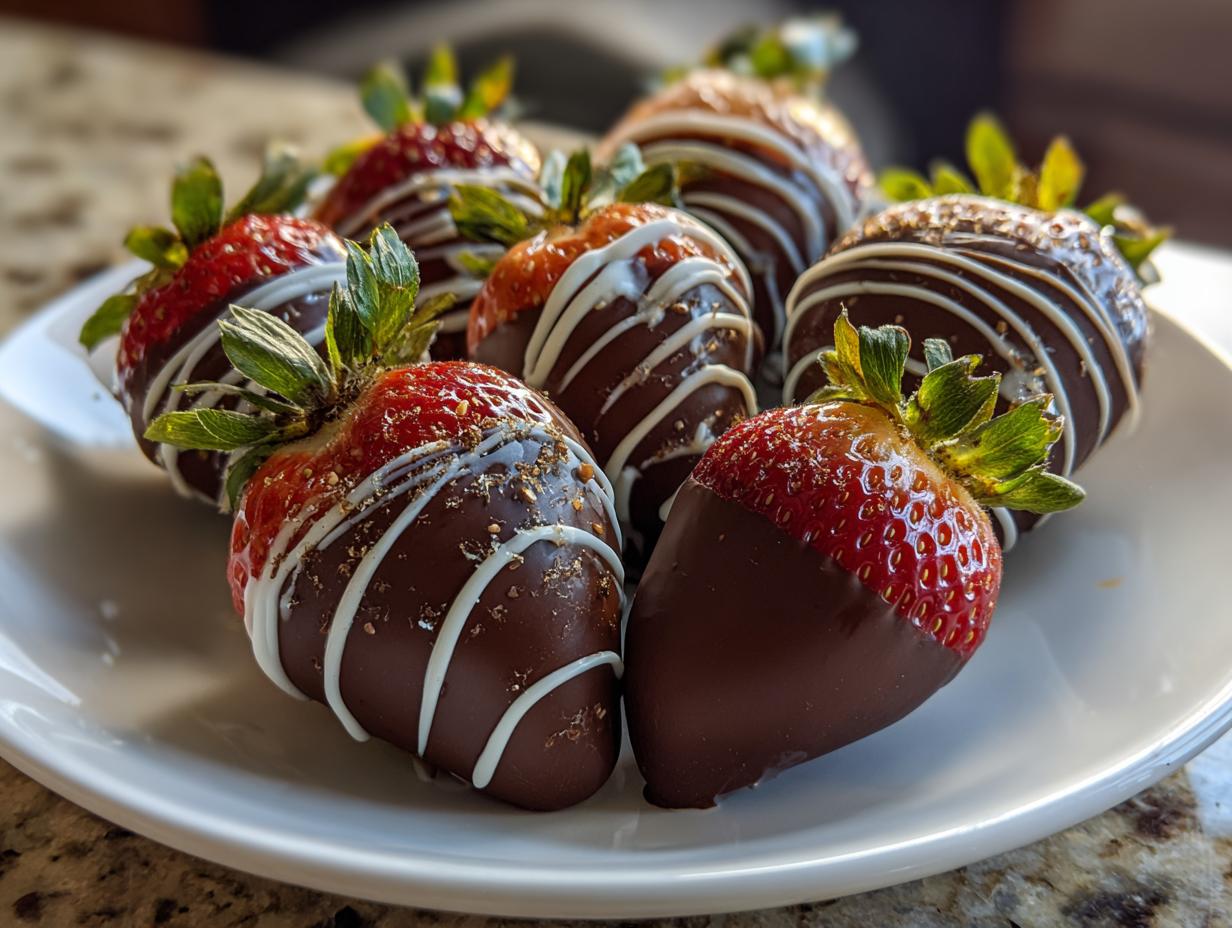 Homemade Chocolate-Dipped Strawberries