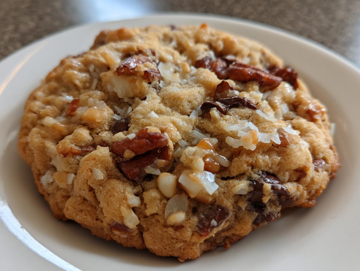 Cowboy Cookies with Oats and Pecans