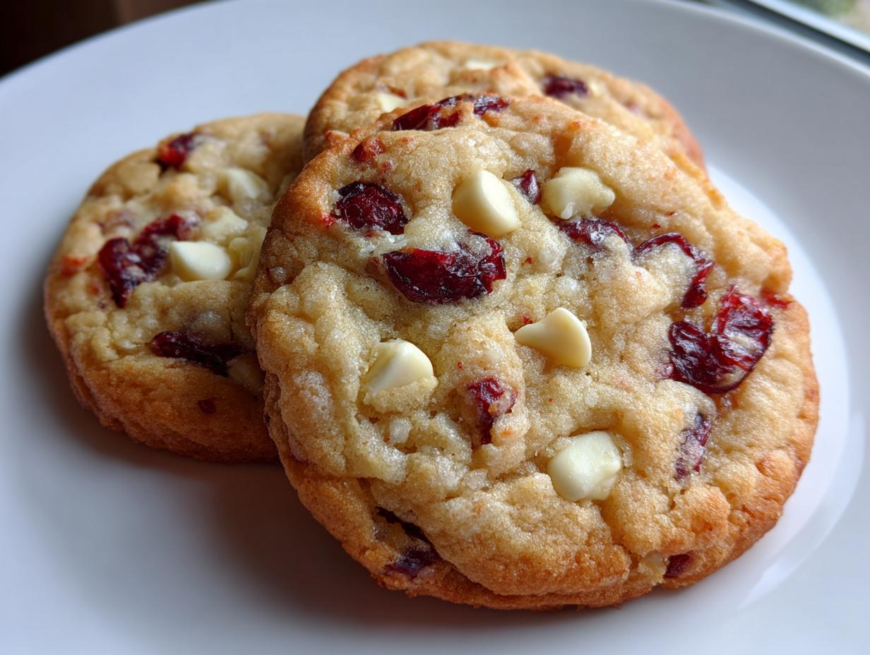 Cranberry White Chocolate Cookies