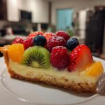 Fruit tart with vanilla custard