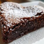 Heart-shaped brownies