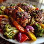 Lemon Herb Chicken with Rainbow Vegetables
