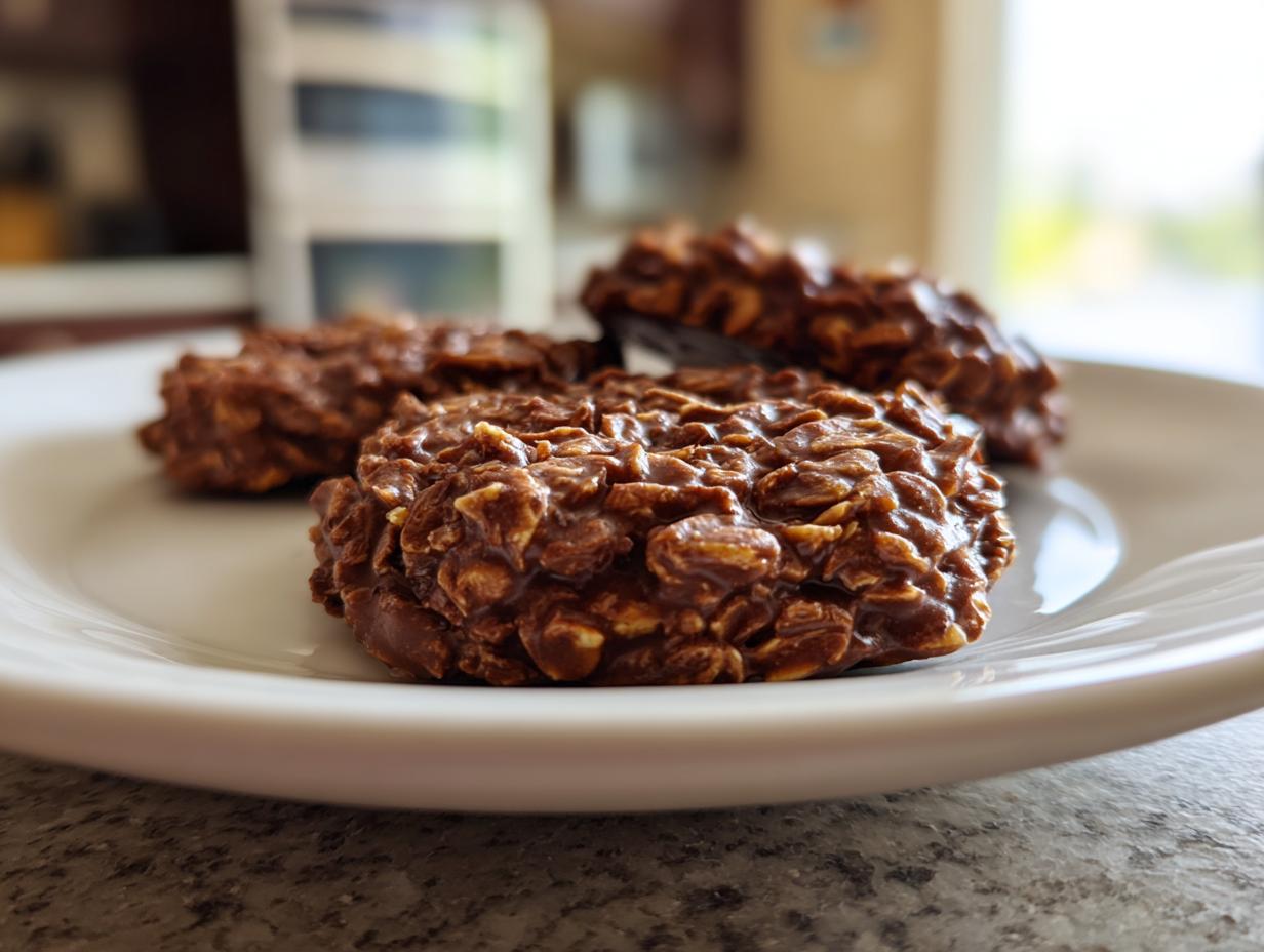 No-Bake Chocolate Peanut Butter Cookies