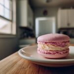Raspberry macarons