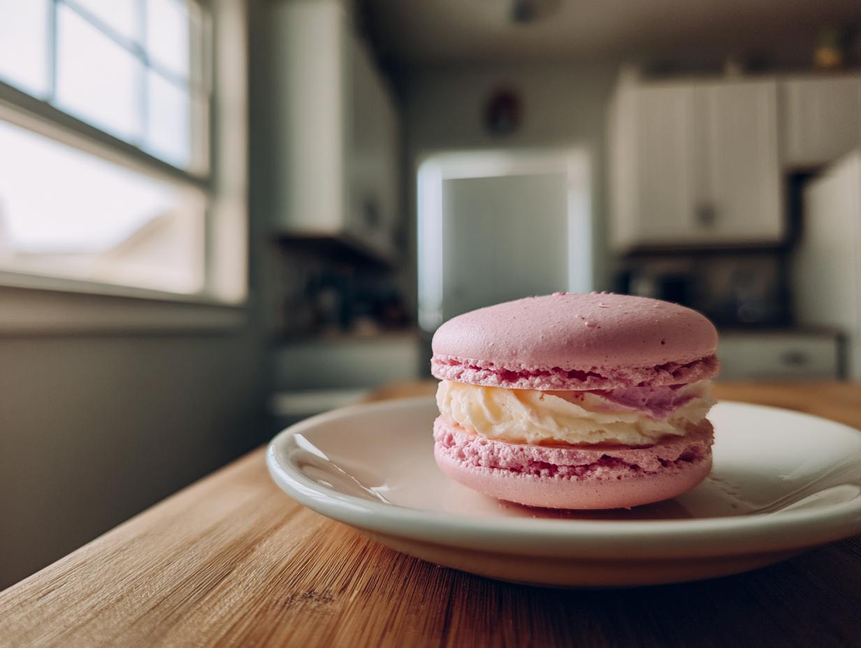 Raspberry Macarons with Buttercream