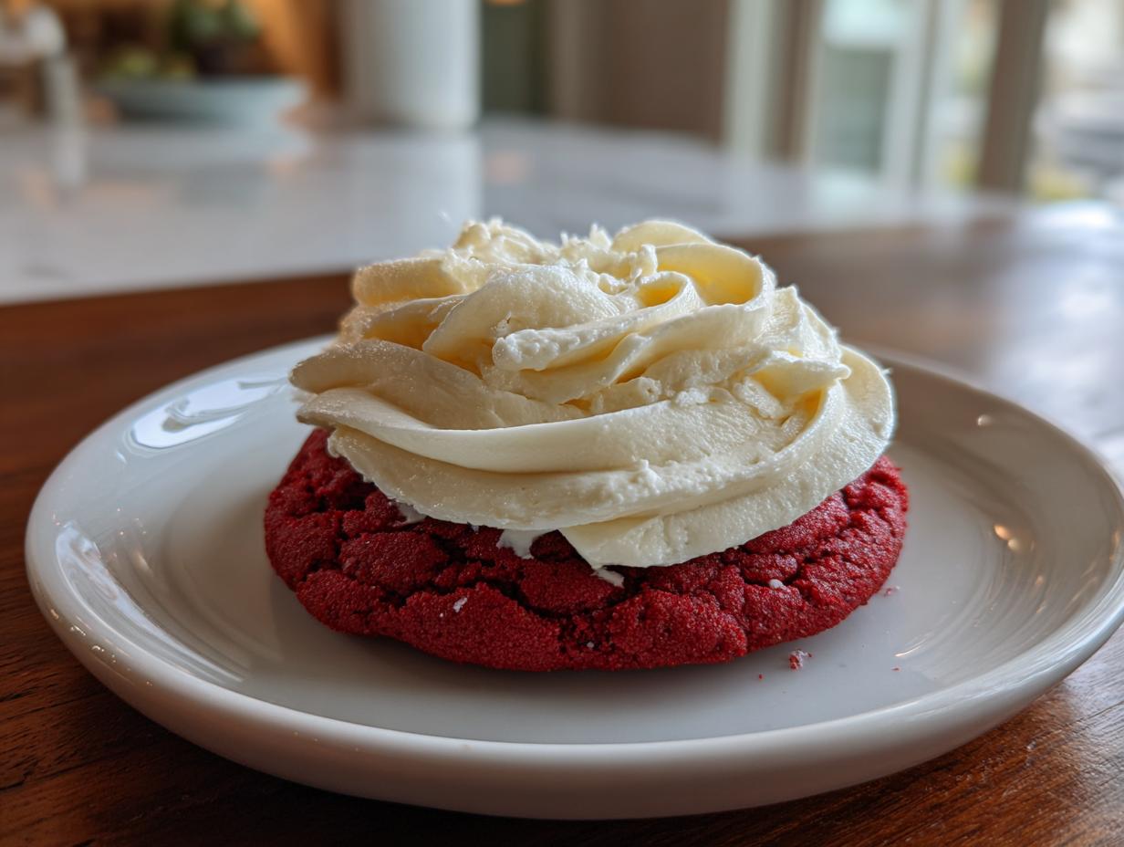 Red Velvet Cookies with Cream Cheese Frosting