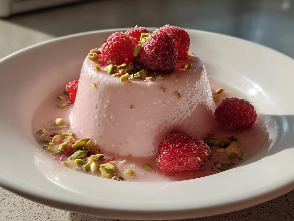 Rose Water Panna Cotta