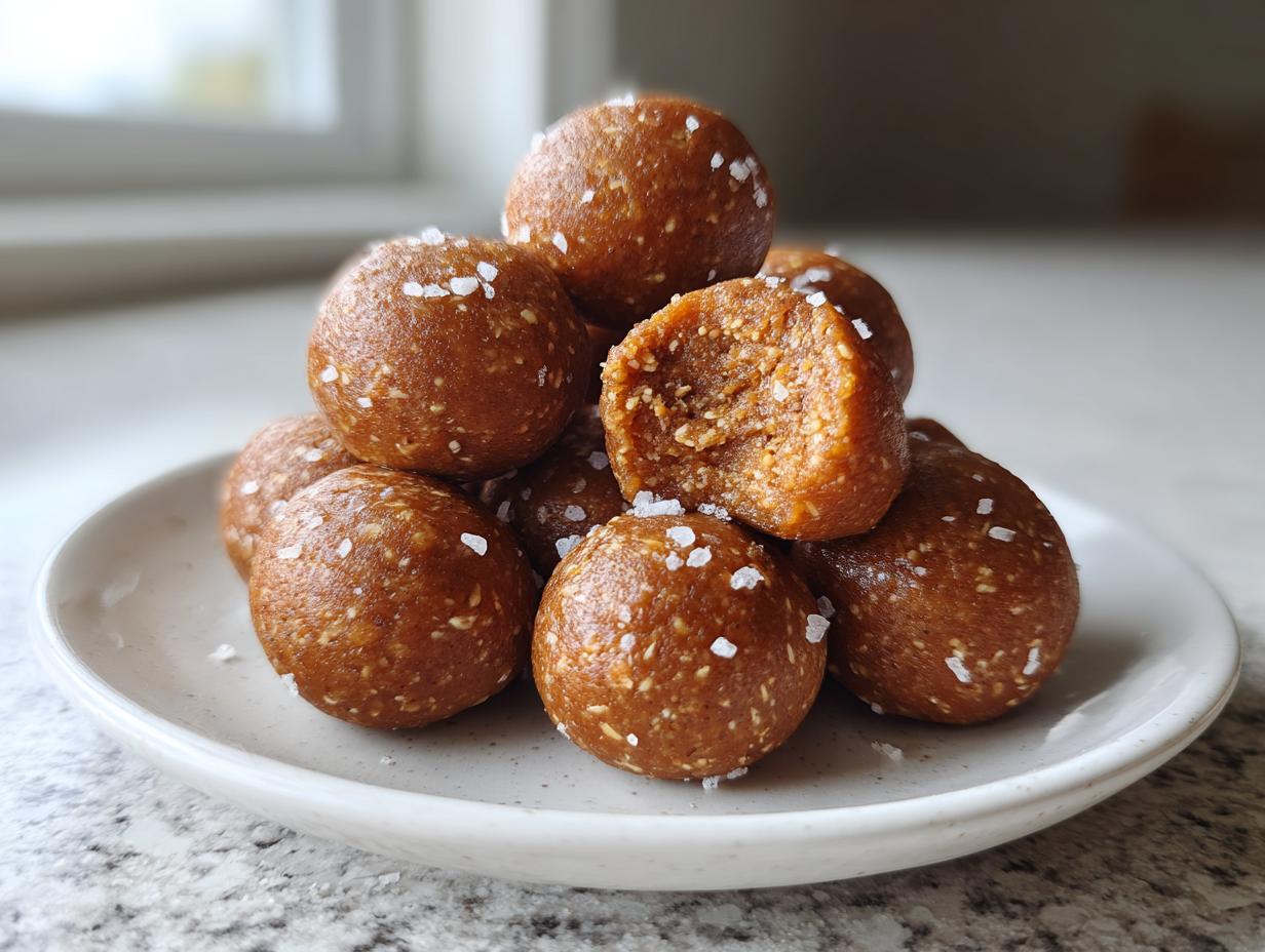 Salted Caramel Protein Bites