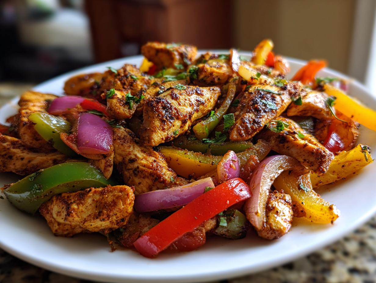 Sheet Pan Chicken Fajitas