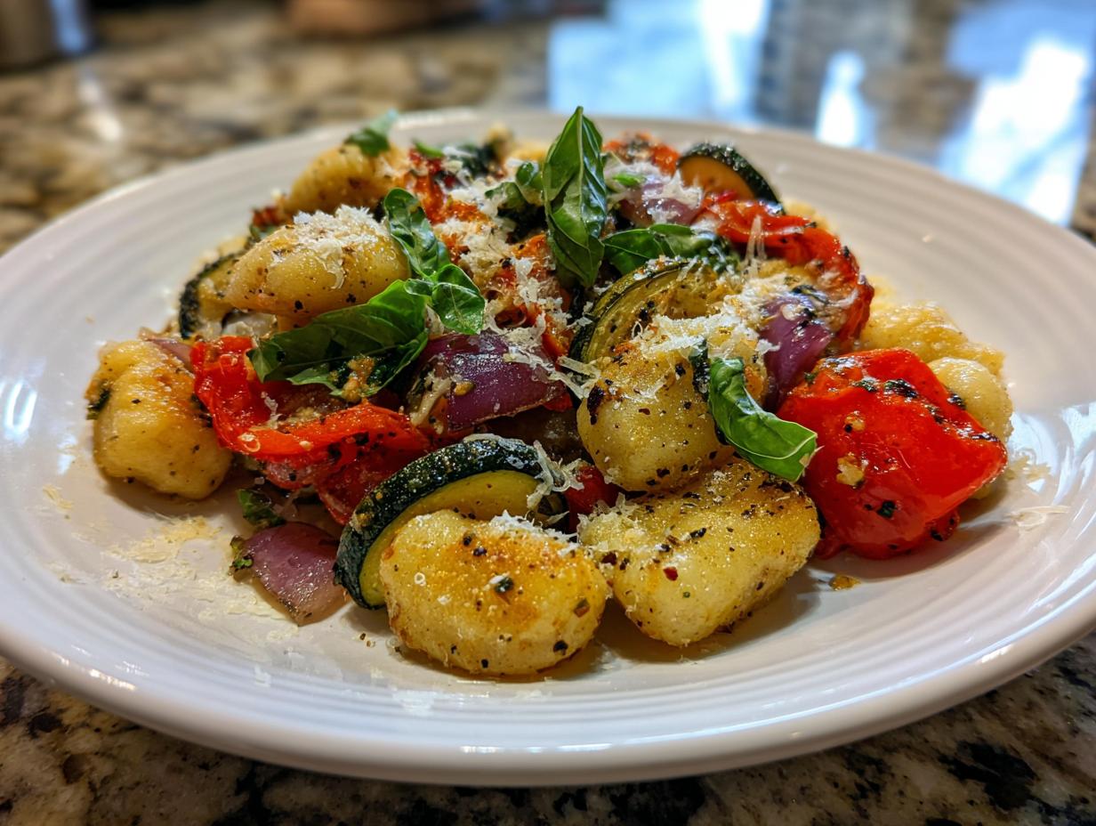 Sheet Pan Gnocchi with Roasted Vegetables