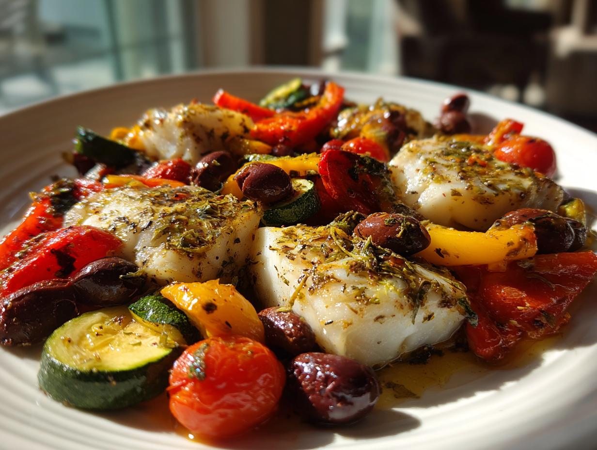 Sheet Pan Mediterranean Cod