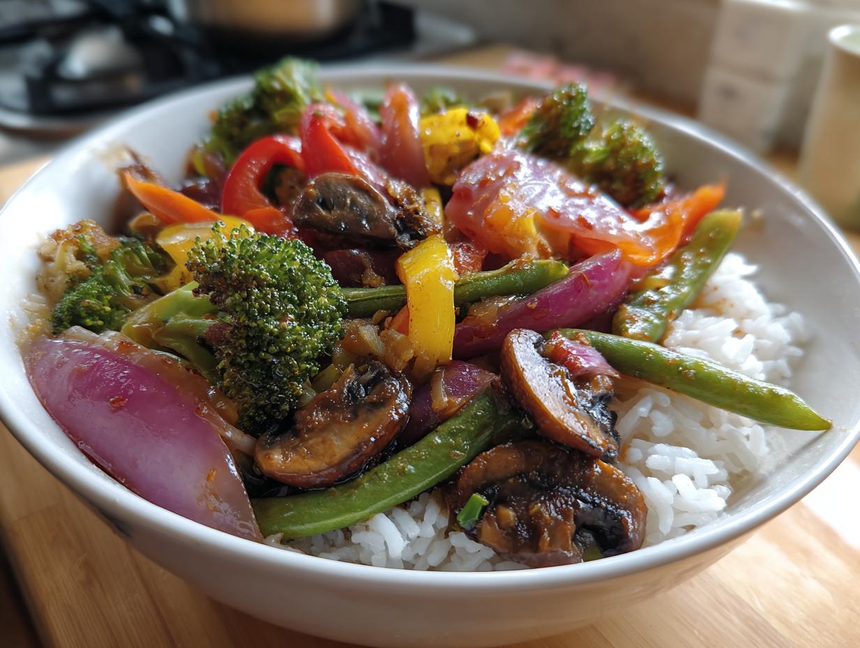 Sheet Pan Vegetable Stir Fry