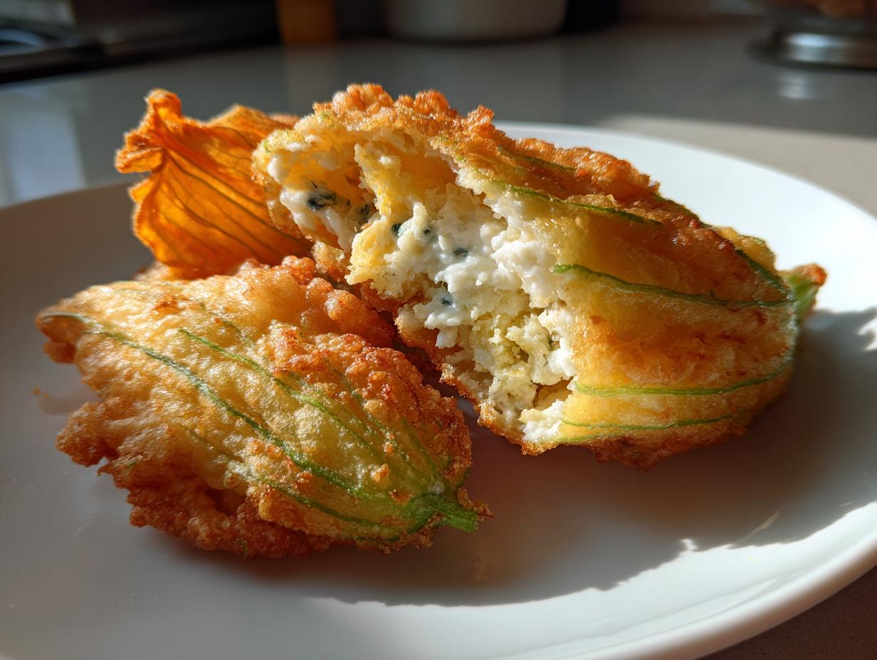 Stuffed Zucchini Blossoms Recipe