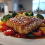 Teriyaki Salmon with Peppers and Broccoli