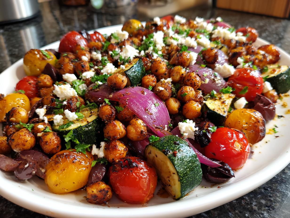 Vegan Greek Sheet Pan Dinner