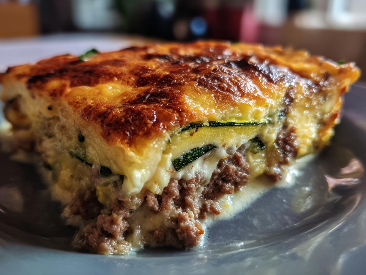 Zucchini Casserole with Beef