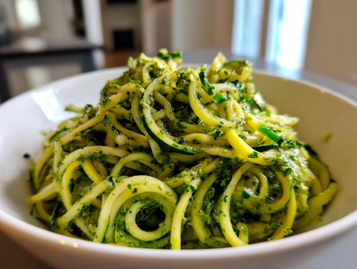 Zucchini Noodles with Pesto