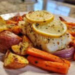 Baked Cod with Roasted Vegetables