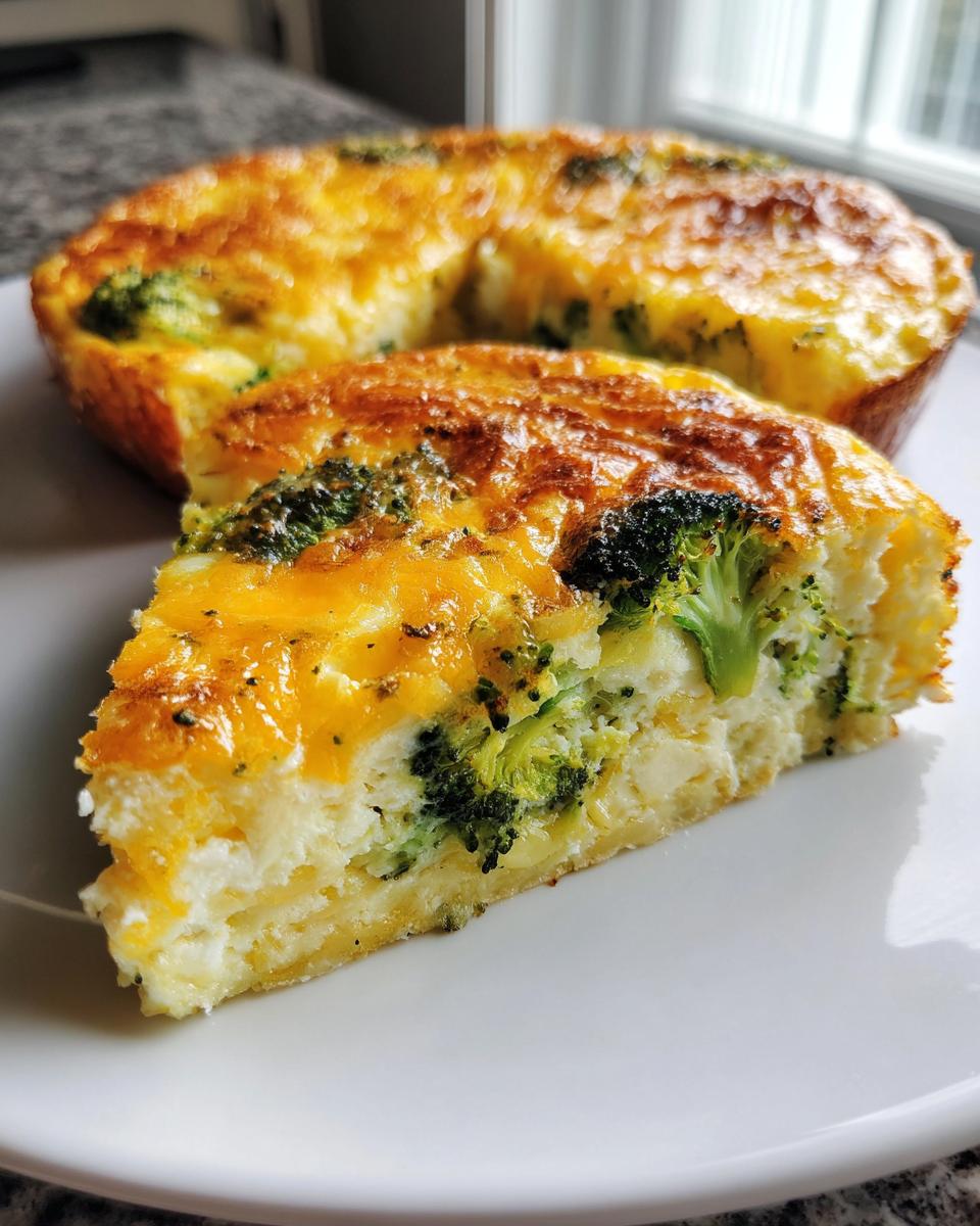 Broccoli Cheddar Frittata - detail 2