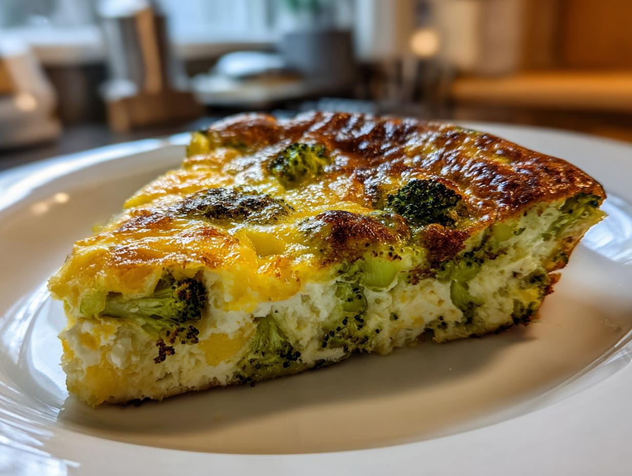 Broccoli Cheddar Frittata