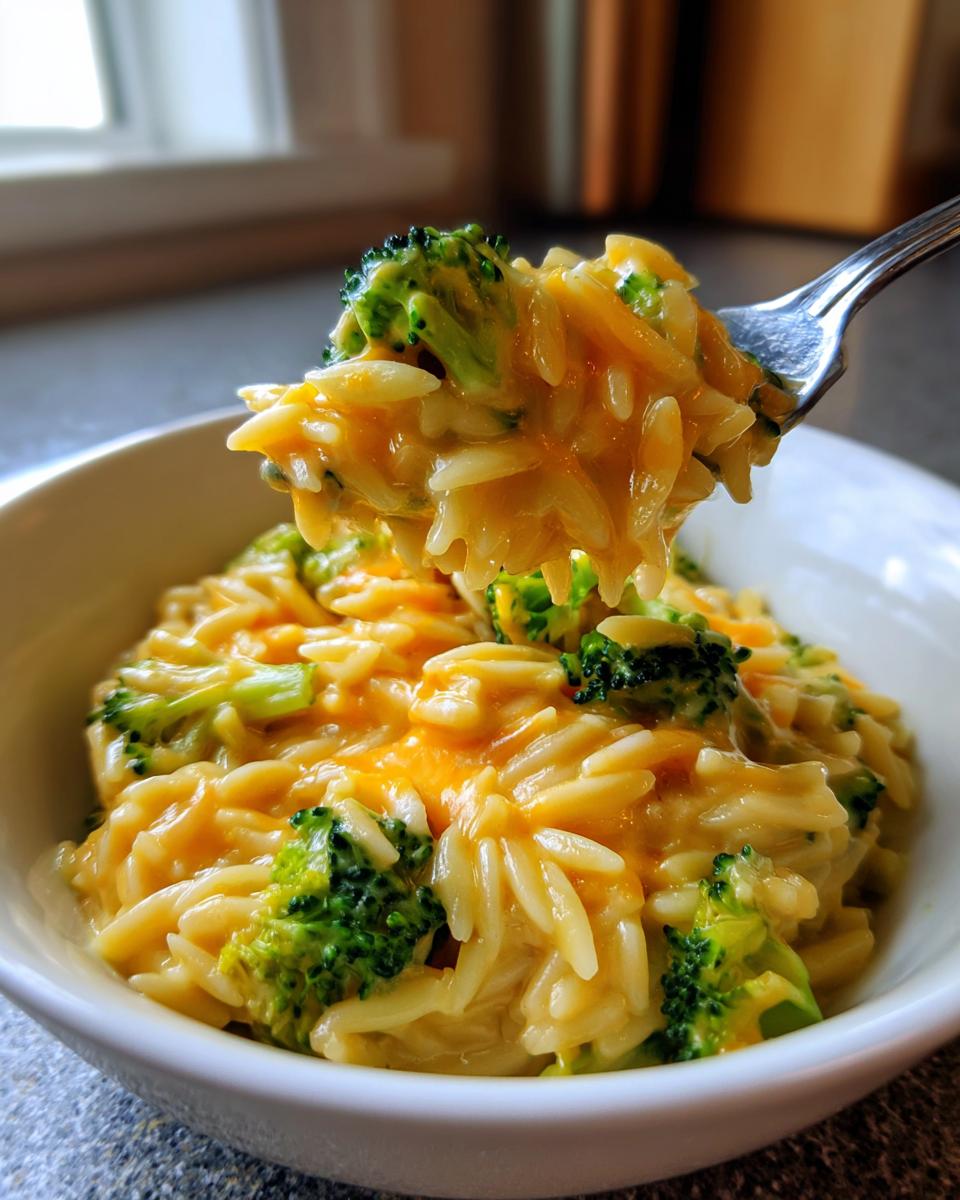 Broccoli Cheddar Orzo - detail 2