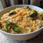 Broccoli Cheddar Orzo