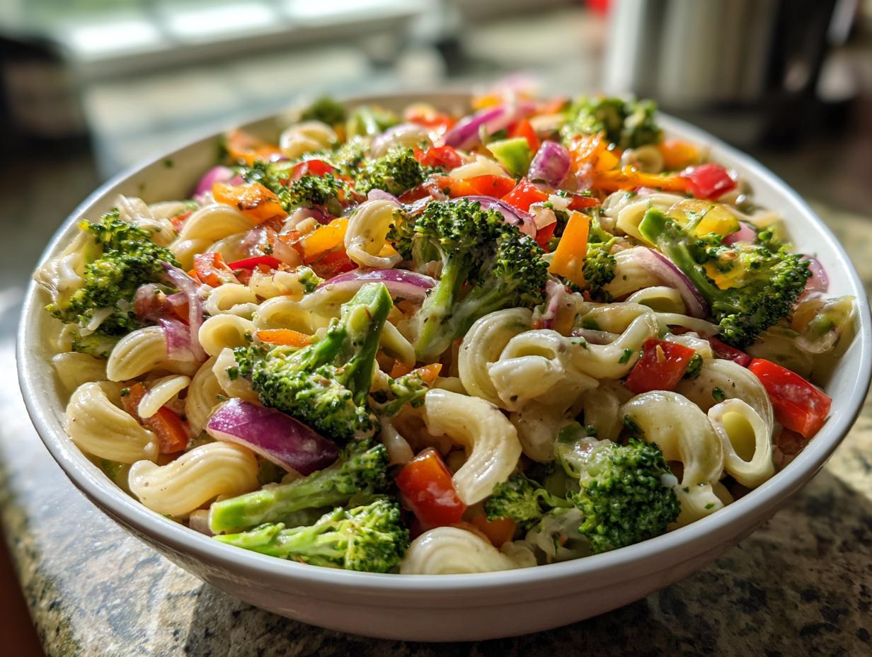 Broccoli Pasta Salad with Zesty Dressing