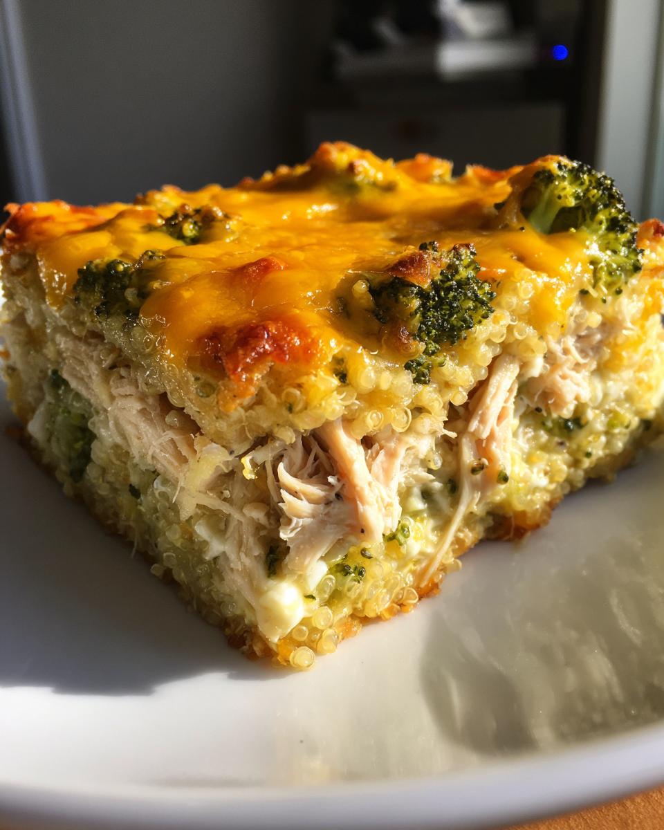 Creamy Chicken Quinoa and Broccoli Casserole - detail 2