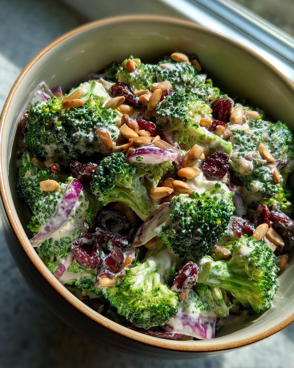 Creamy Vegan Broccoli Salad - detail 2