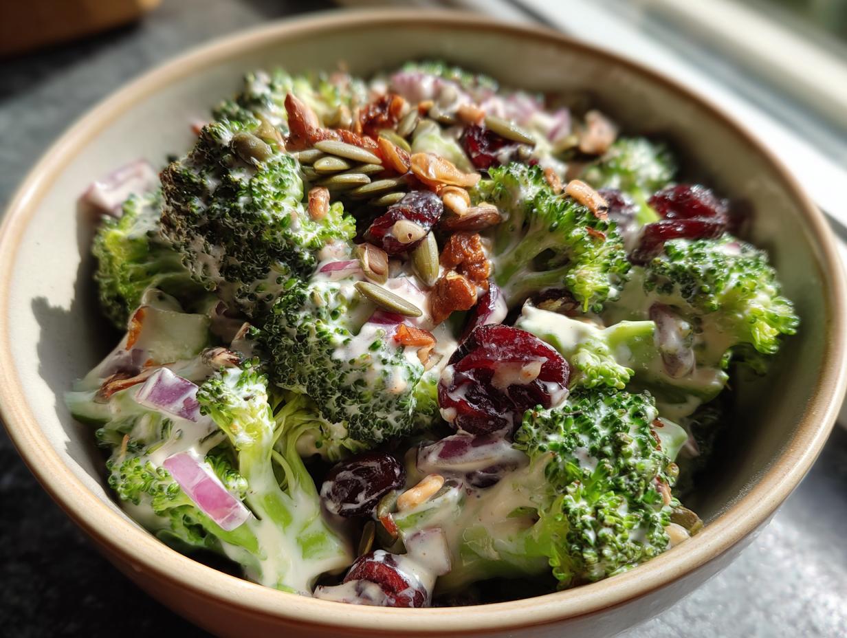 Creamy Vegan Broccoli Salad