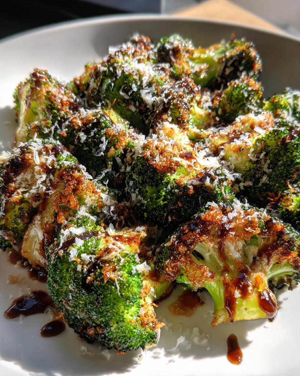 Crispy Smashed Broccoli with Balsamic & Parmesan - detail 2