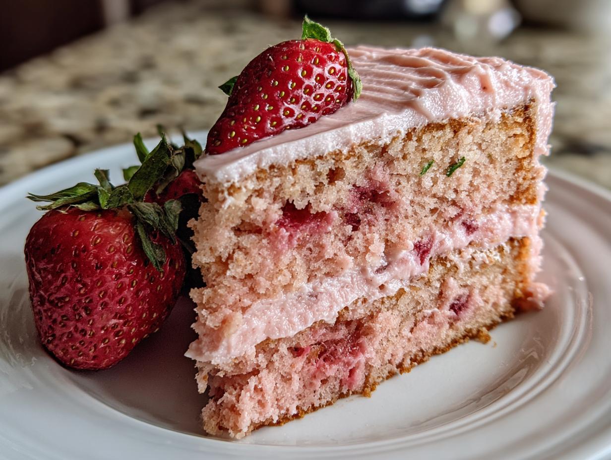 Fresh Strawberry Cake Recipe