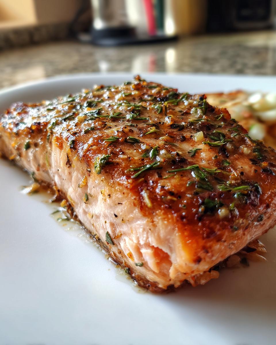 Garlic Herb Salmon - detail 2