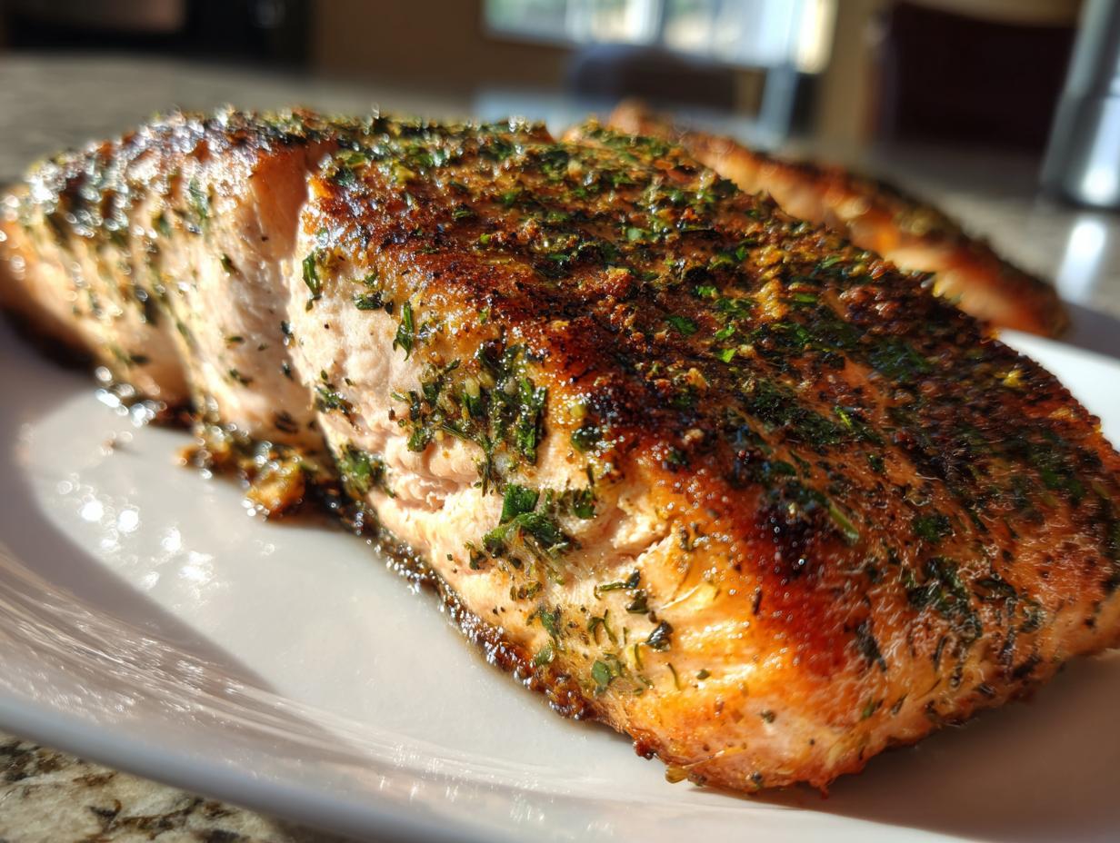 Garlic Herb Salmon Recipe