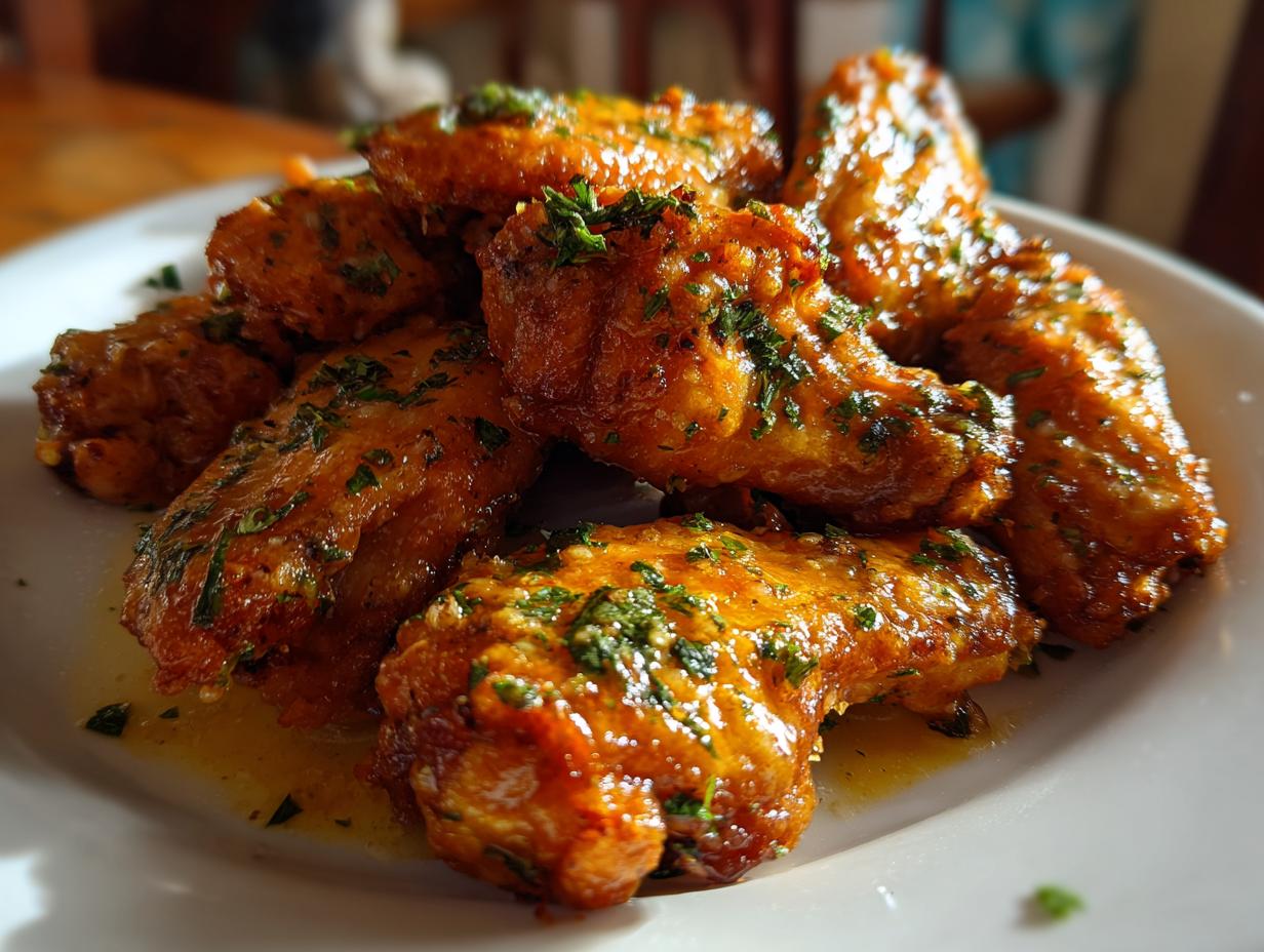 Baked Garlic Parmesan Chicken Wings