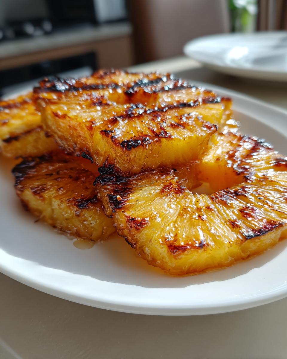 Griddled Pineapple with Honey - detail 2