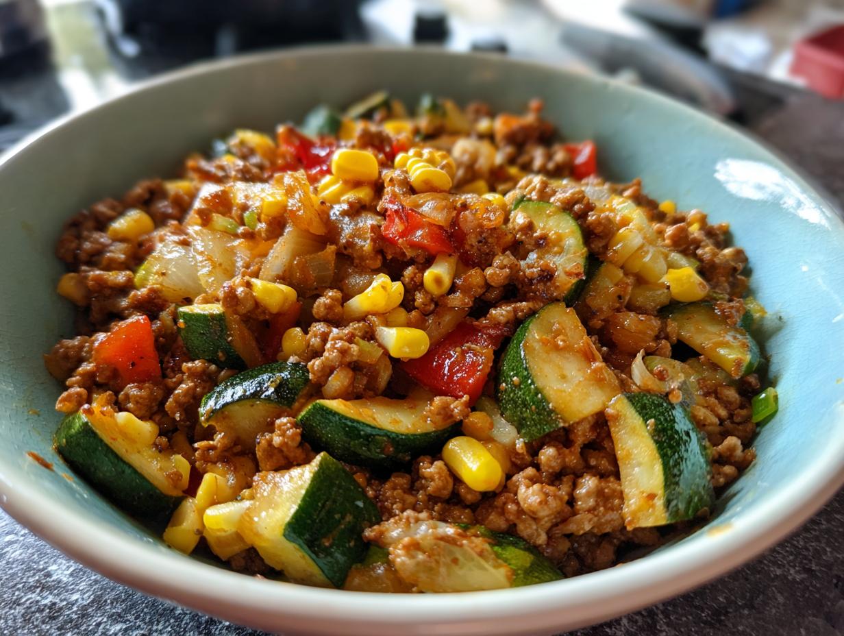 Ground Turkey and Vegetable Skillet