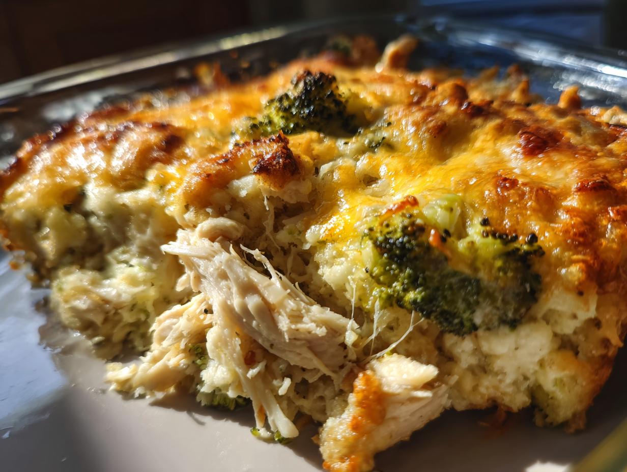 Healthier Broccoli Chicken Casserole