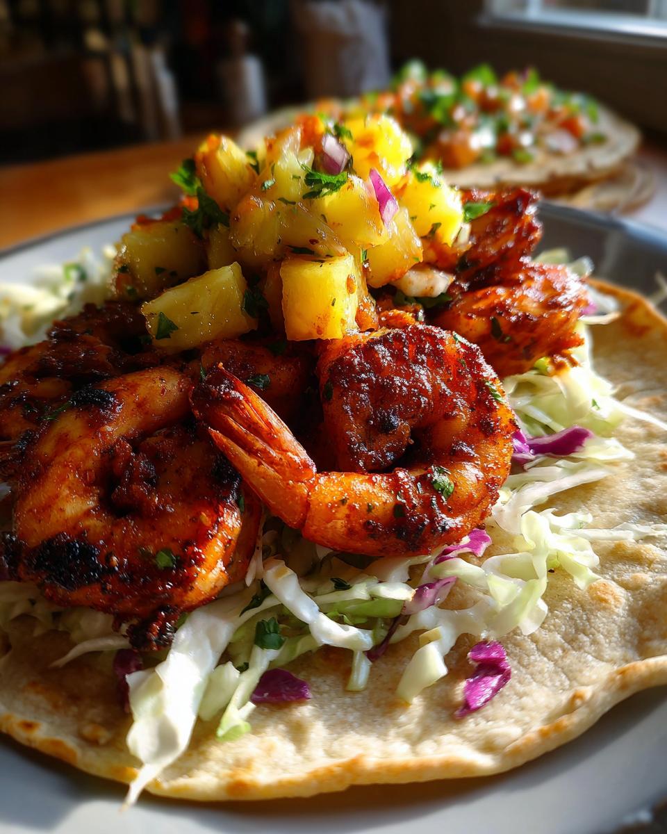 Jerk Shrimp Tacos - detail 2