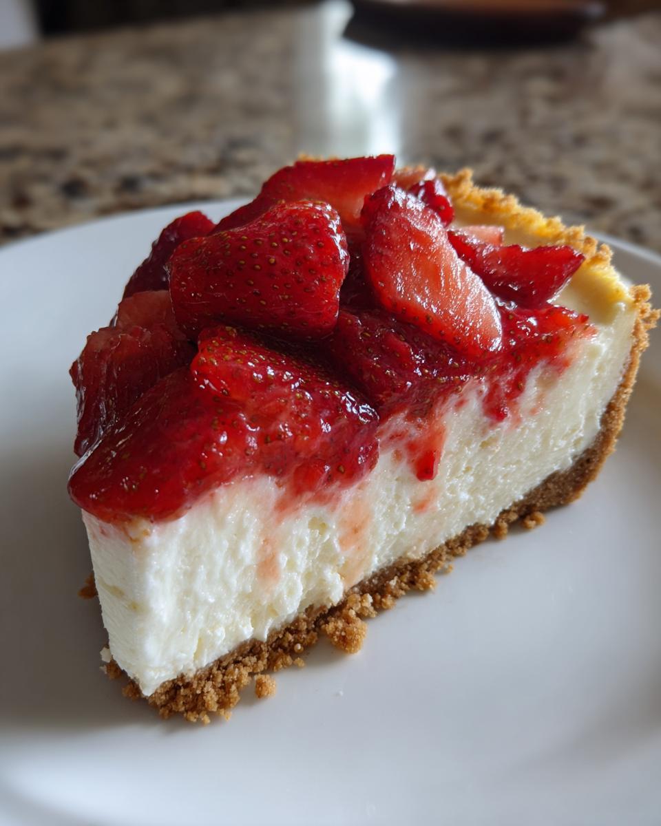 No-Bake Strawberry Cheesecake - detail 2