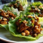 Peanut Chicken Lettuce Wraps