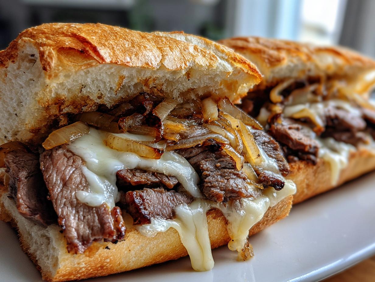 Homemade Philly Cheesesteaks